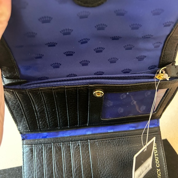 Juicy Couture Black and Gold Wallet with Textured Leather-NWT - Picture 4 of 5